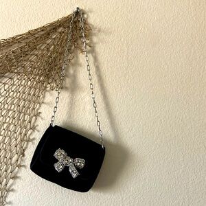 WHITE HOUSE BLACK MARKET MINI VELVET EVENING BAG